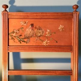 Detail on back of chair.