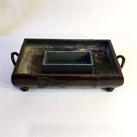 Japanese Bronze Ikebana Vessel or Bonsai planter.