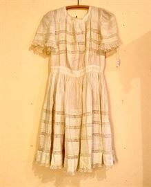 Part of a large collection of vintage clothes.