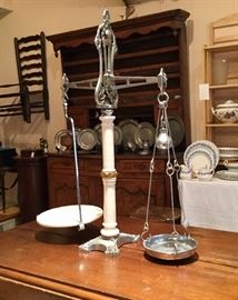 Antique Nickel Plated Scale.