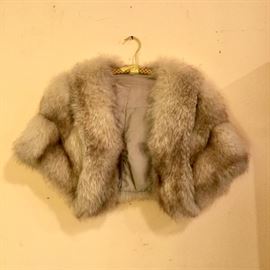 Vintage fur cape.