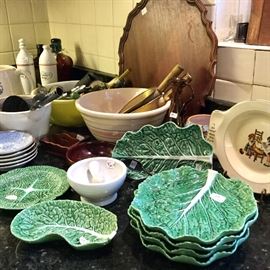 Large assortment of kitchenware and china.