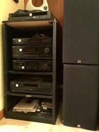 Onkyo stereo system.