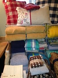 Some of the many linens