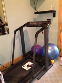 Pro-Form treadmill; exercise balls