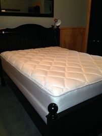 Black queen bed