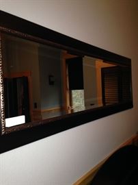 Black rectangular mirror