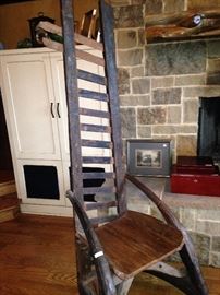 Unique primitive chair