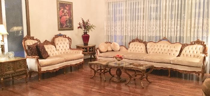 French Provincial Living Room Suite. 