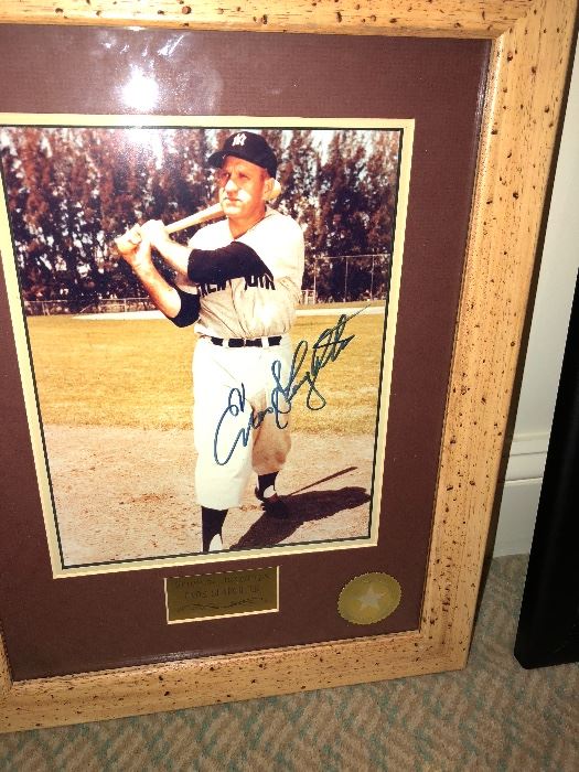 Enos Slaughter Signed Pic