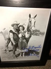Roy Rogers and Dale Rogers signed pic