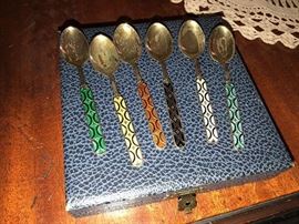 Norwegian Sterling Silver Spoon set