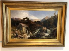 Frederick Henshaw 25" x 38" beautiful original oil painting