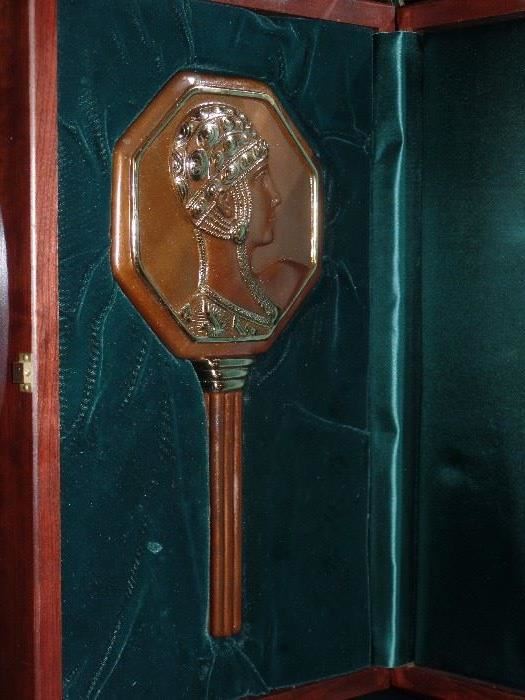 Erte " La Femme"  hand mirror. Limited Edition; only 250 made