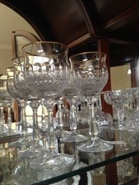 Some of the lovely stemware