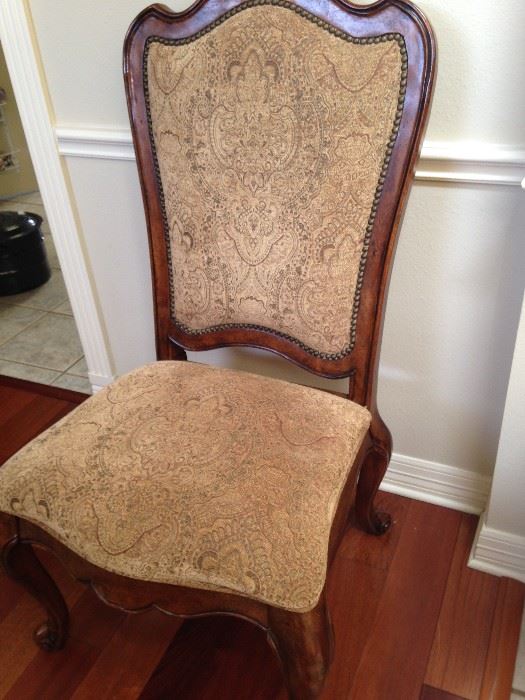 One of the dining chairs