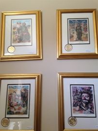 Emmett Kelly framed circus collection