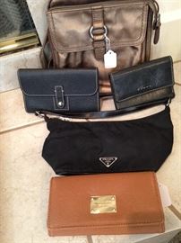 Prada purse, Michael Kors wallet, and other selections