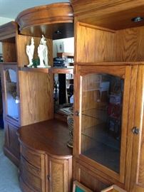Large 3-section wall unit