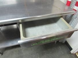Stainless Steel Table with Drawer and Bottome Shel ...