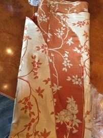 19. Custom Rust & Champagne Tablecloth Reversible