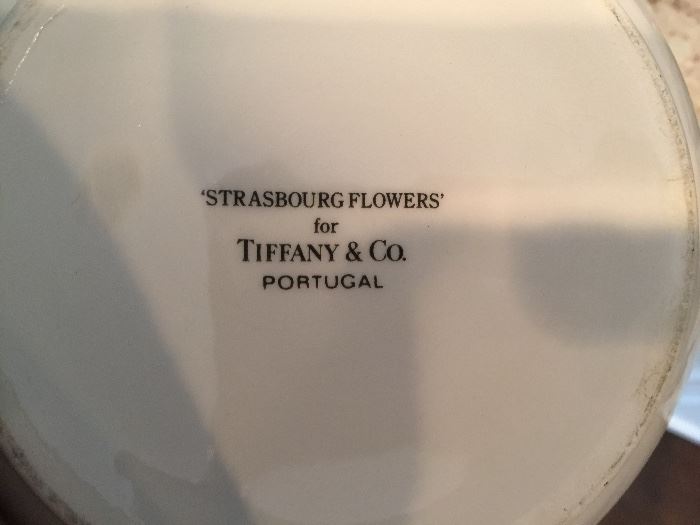 115. Tiffany & Co. "Strasbourg Flowers" Ceramic Flower Pot