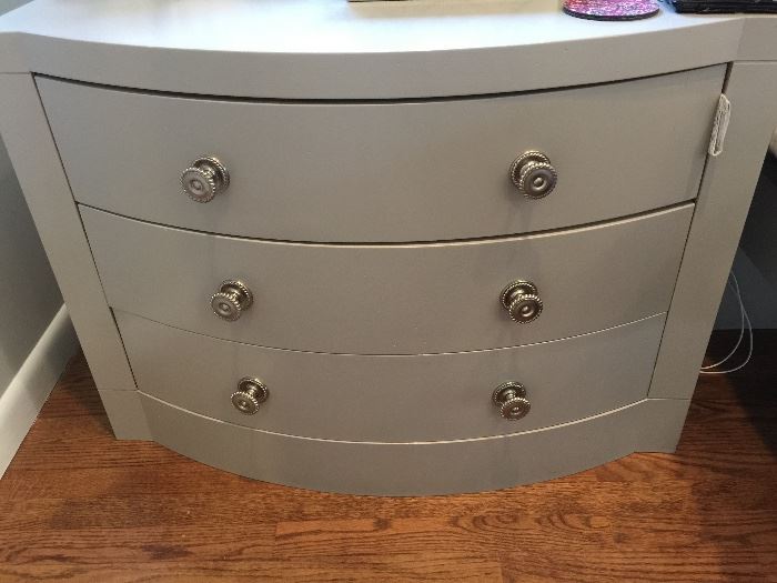 73. Pair of Dove Grey 3 Drawer Chest (36" x 19" x 27")
