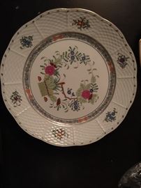 39. Vintage Herend Hungary Hand Painted Floral Plate