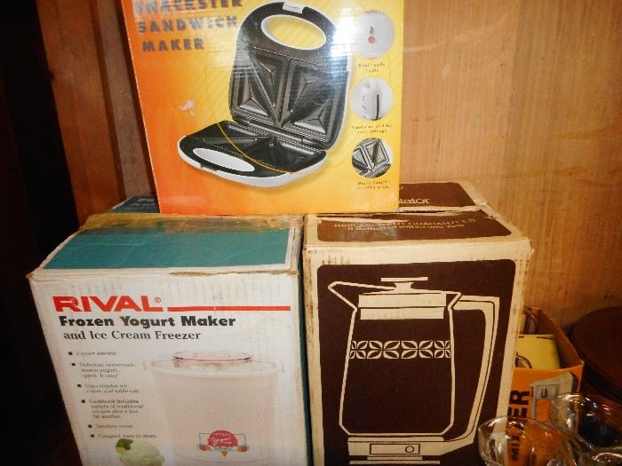 Small Appliances in Boxes