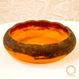 Muller Freres Glass Bowl – 1930’s Art Deco