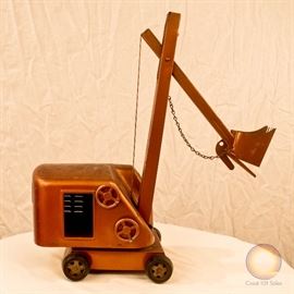 Structo Steel Steam Shovel Crane – 1960’s Vintage Structo Toy