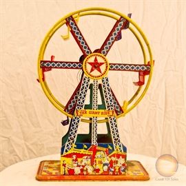 “The Giant Ride” Ferris Wheel – 1950’s Ohio Art Co. Vintage Toy