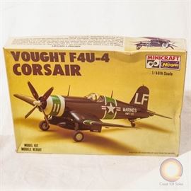 Minicraft Hasegawa Vought F4U-4 Corsair – 1186 – Vintage Scale Model