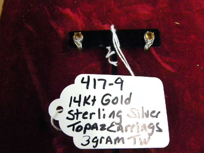 14kyt Gold & Sterling Earrings