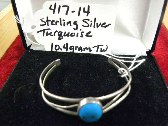 Sterling Silver, Turquoise Bracelet