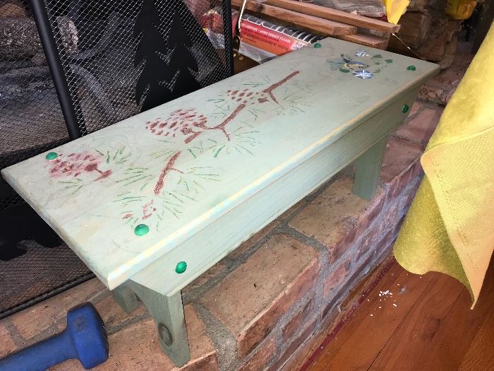Cute painted bench