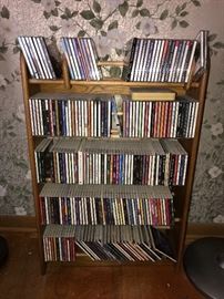 Tons of CD's and a rack