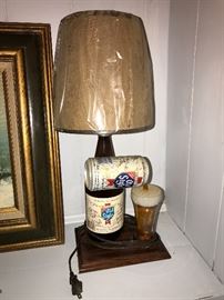 Old Style beer lamp