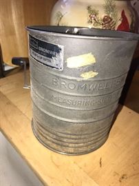 Vintage Bromwell flour sifter
