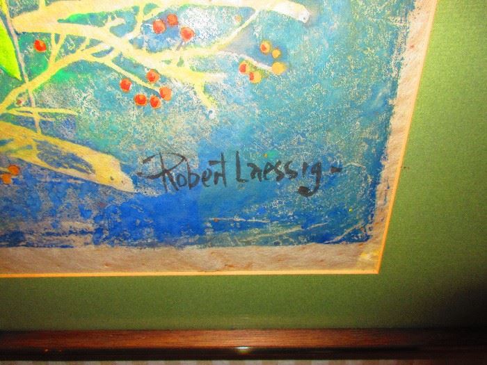 Signature of Robert Laessig Painting