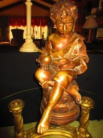 Large Chalkware Statue After the Antique 