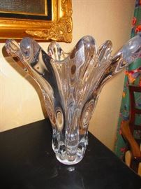 Large French Art Glass Vase