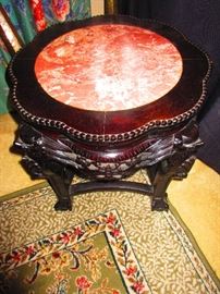 Chinese Table with Stone Insert