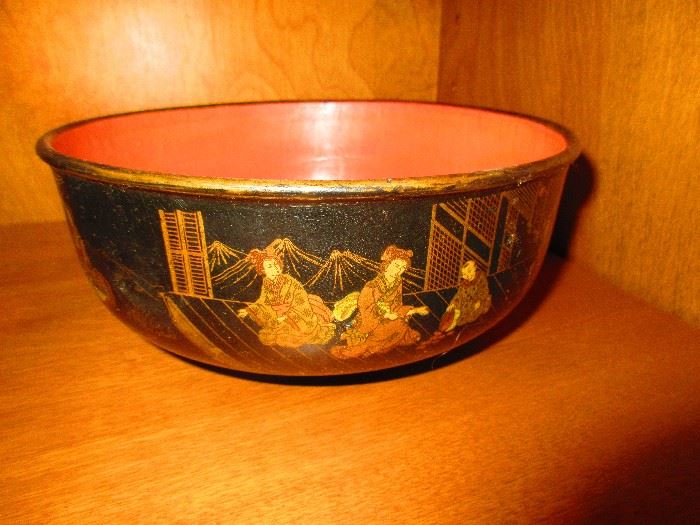 Antique Lacquered Bowl