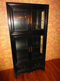 Lighted Chinese Cabinet