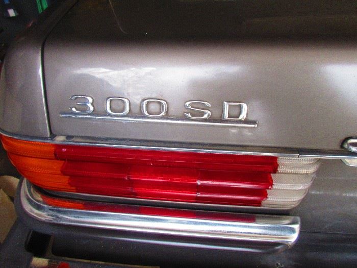 Detail of 1980 Mercedes Benz 300 SD Turbo Diesel 