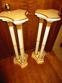 Pair of Hollywood Regency Plant Stands