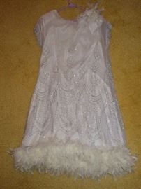 Vintage Gown with Plumes
