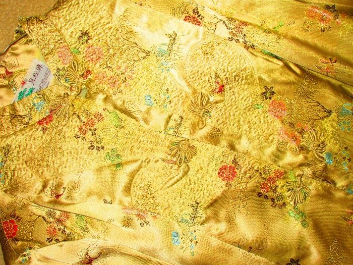 Detail of Silk Asian Robe
