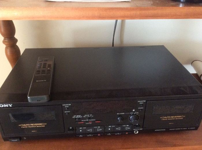 Sony duel deck tape recorder